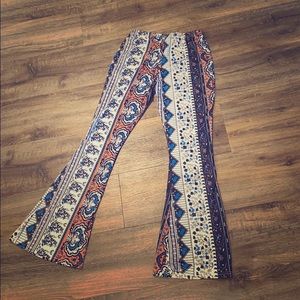 Light weight, flared hippie pants
